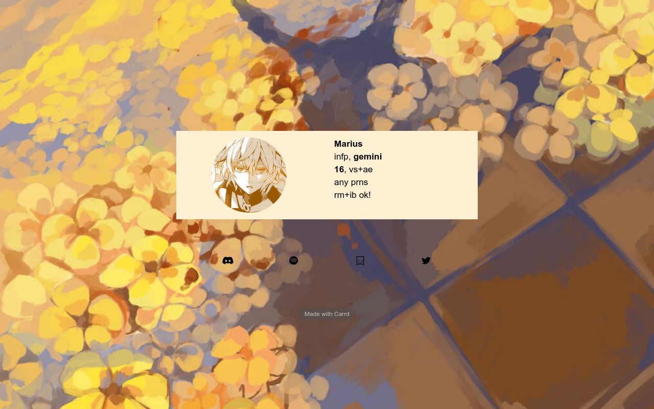 Carrd profile picture for @sprouting